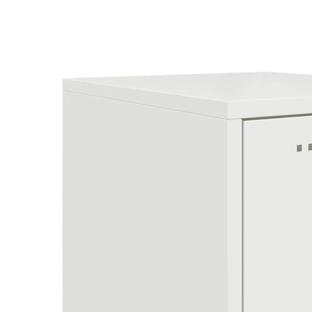Highboard Weiß 36x39x123 cm Stahl